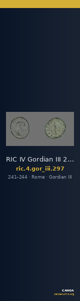 RIC IV Gordian III 297 — CANOA