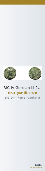 RIC IV Gordian III 297B — CANOA