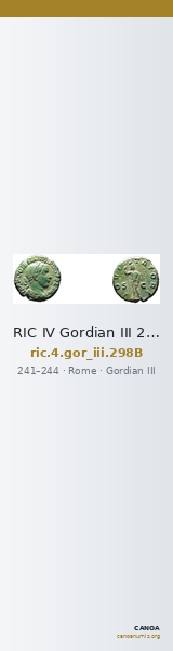RIC IV Gordian III 298B — CANOA