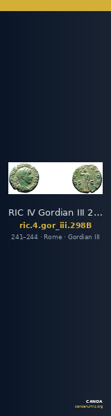 RIC IV Gordian III 298B — CANOA