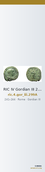 RIC IV Gordian III 299A — CANOA