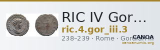 RIC IV Gordian III 3 — CANOA