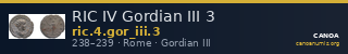 RIC IV Gordian III 3 — CANOA