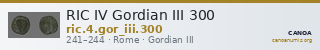 RIC IV Gordian III 300 — CANOA