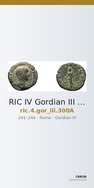 RIC IV Gordian III 300A — CANOA