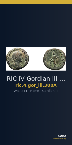 RIC IV Gordian III 300A — CANOA