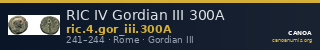 RIC IV Gordian III 300A — CANOA