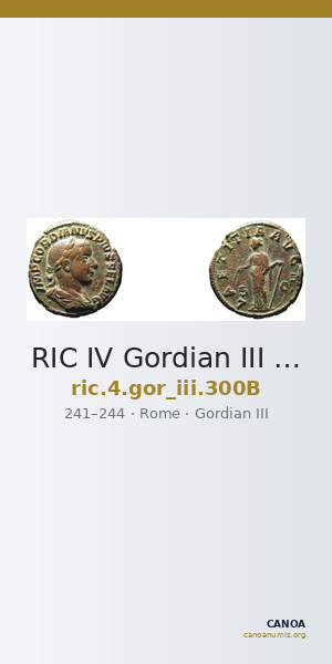 RIC IV Gordian III 300B — CANOA