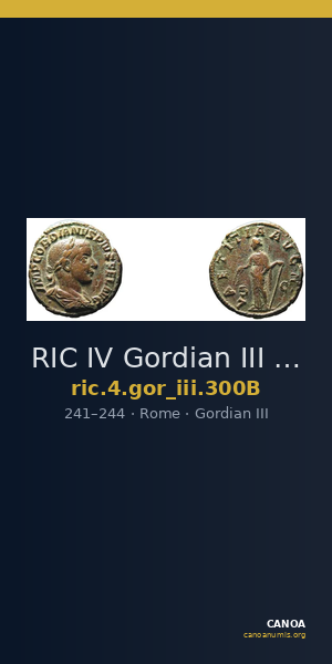 RIC IV Gordian III 300B — CANOA