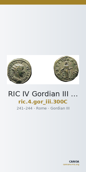 RIC IV Gordian III 300C — CANOA