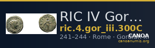 RIC IV Gordian III 300C — CANOA