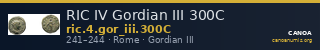 RIC IV Gordian III 300C — CANOA