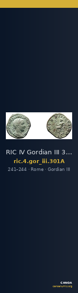 RIC IV Gordian III 301A — CANOA