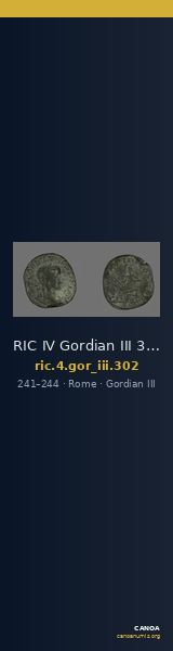 RIC IV Gordian III 302 — CANOA