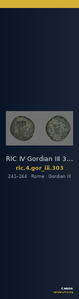 RIC IV Gordian III 303 — CANOA