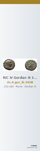RIC IV Gordian III 303B — CANOA