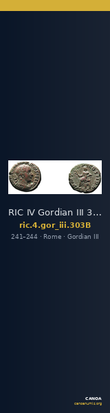 RIC IV Gordian III 303B — CANOA