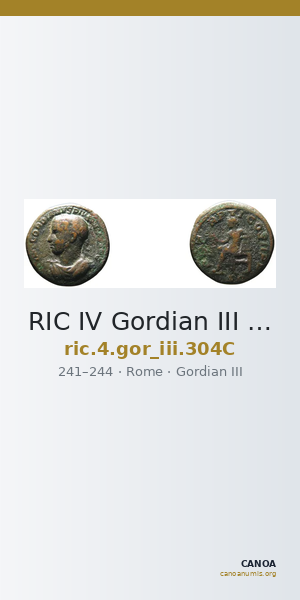 RIC IV Gordian III 304C — CANOA