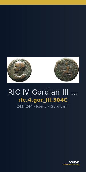 RIC IV Gordian III 304C — CANOA