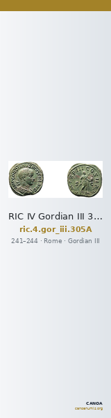 RIC IV Gordian III 305A — CANOA