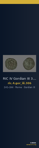 RIC IV Gordian III 306 — CANOA
