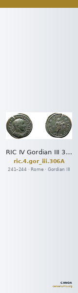 RIC IV Gordian III 306A — CANOA