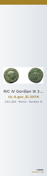 RIC IV Gordian III 307A — CANOA
