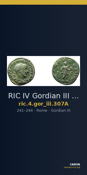 RIC IV Gordian III 307A — CANOA