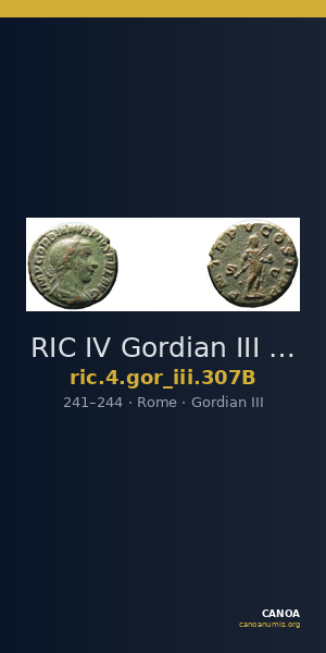 RIC IV Gordian III 307B — CANOA