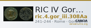 RIC IV Gordian III 308Aa — CANOA