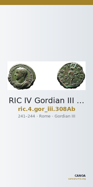 RIC IV Gordian III 308Ab — CANOA