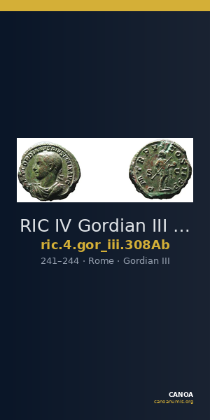 RIC IV Gordian III 308Ab — CANOA