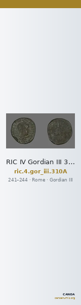 RIC IV Gordian III 310A — CANOA