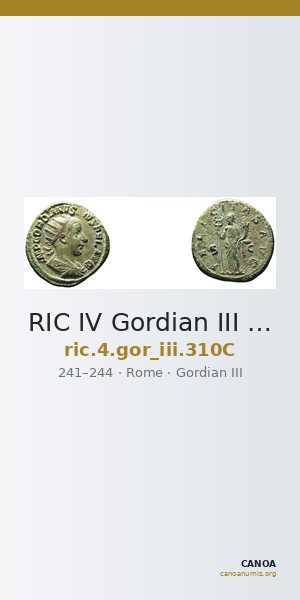 RIC IV Gordian III 310C — CANOA