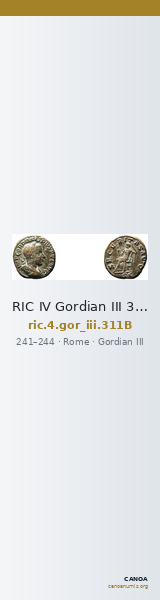 RIC IV Gordian III 311B — CANOA