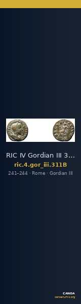 RIC IV Gordian III 311B — CANOA