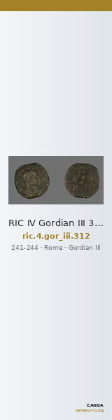RIC IV Gordian III 312 — CANOA
