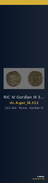 RIC IV Gordian III 312 — CANOA