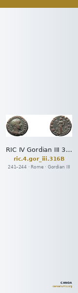 RIC IV Gordian III 316B — CANOA
