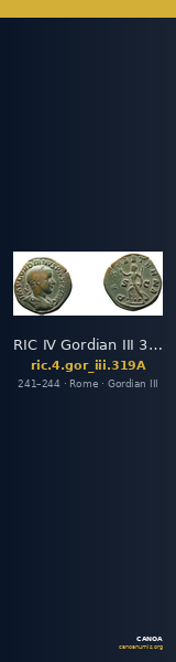 RIC IV Gordian III 319A — CANOA