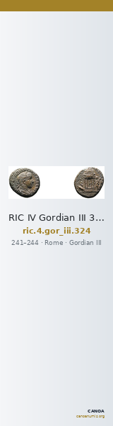 RIC IV Gordian III 324 — CANOA