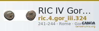 RIC IV Gordian III 324 — CANOA