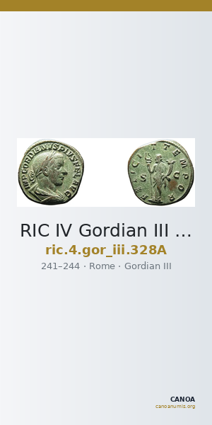 RIC IV Gordian III 328A — CANOA