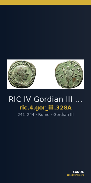 RIC IV Gordian III 328A — CANOA