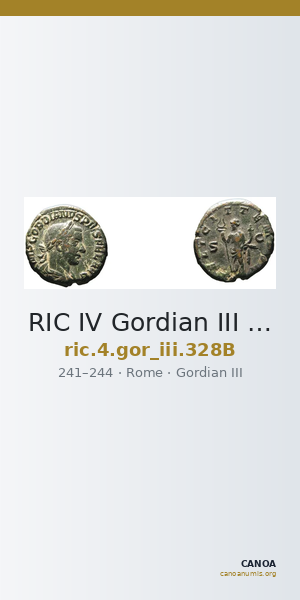 RIC IV Gordian III 328B — CANOA
