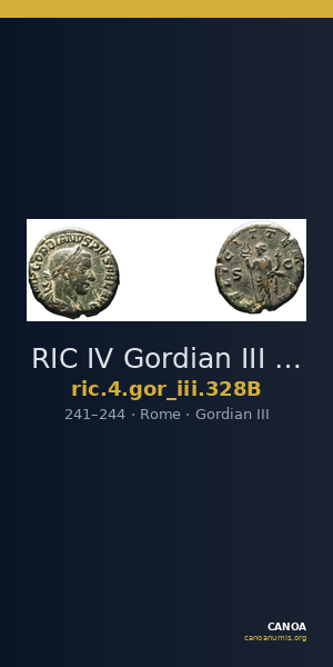 RIC IV Gordian III 328B — CANOA