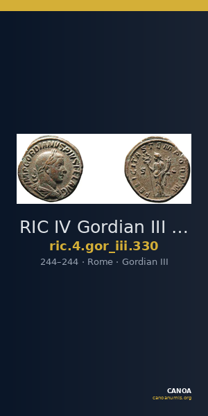 RIC IV Gordian III 330 — CANOA