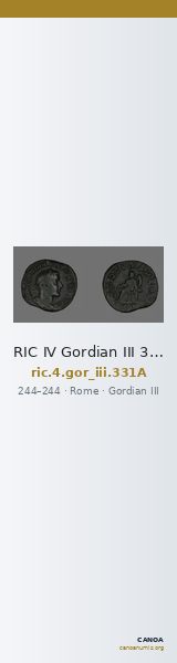 RIC IV Gordian III 331A — CANOA