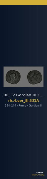 RIC IV Gordian III 331A — CANOA