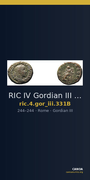 RIC IV Gordian III 331B — CANOA